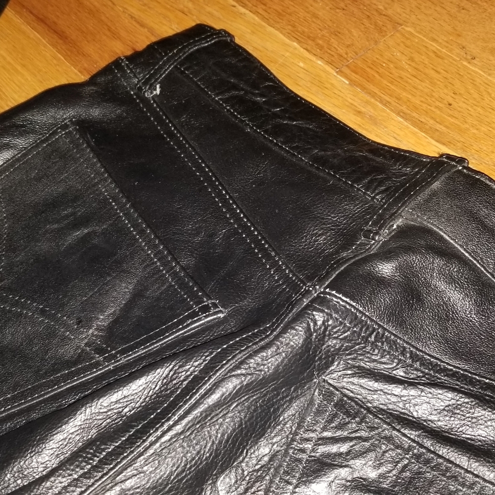 Vintage Leather (Levi's ?) Unisex Pants - Picture 12 of 16